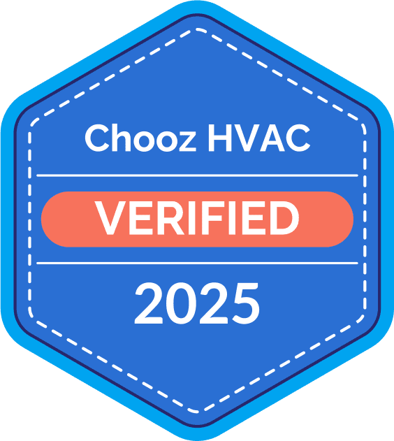 Chooz HVAC Pros Certified Badge for 2025