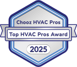 Test 1 has been given a Chooz HVAC Pros [object Object] in silver badge in 2025