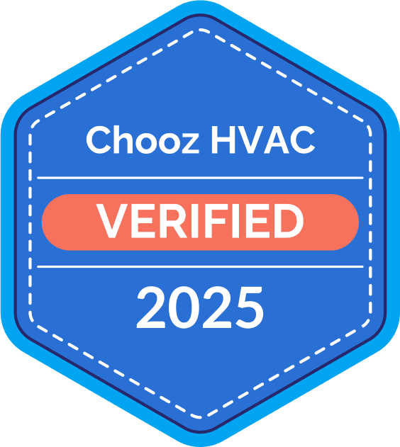 Chooz HVAC Pros Certified Badge for 2025